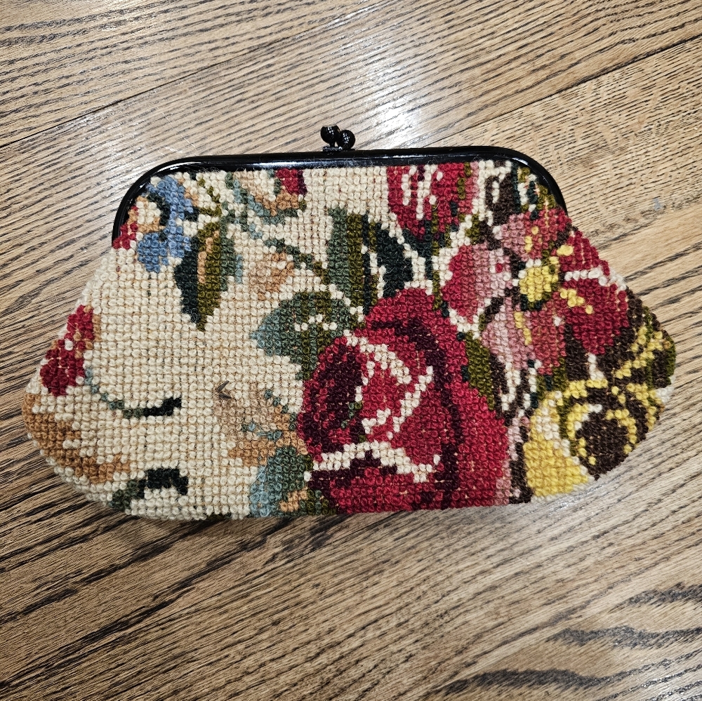 Vintage 1960s Jana Floral Clutch